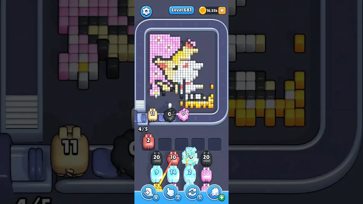 Pixel Flow Level 681 board preview