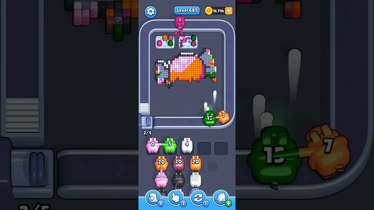 Pixel Flow Level 687 board preview