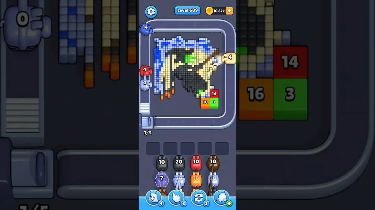 Pixel Flow Level 689 board preview