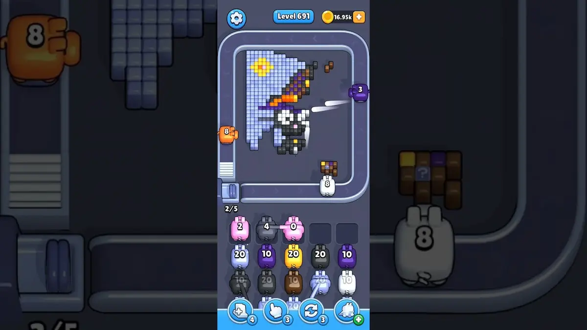 Pixel Flow Level 691 board preview