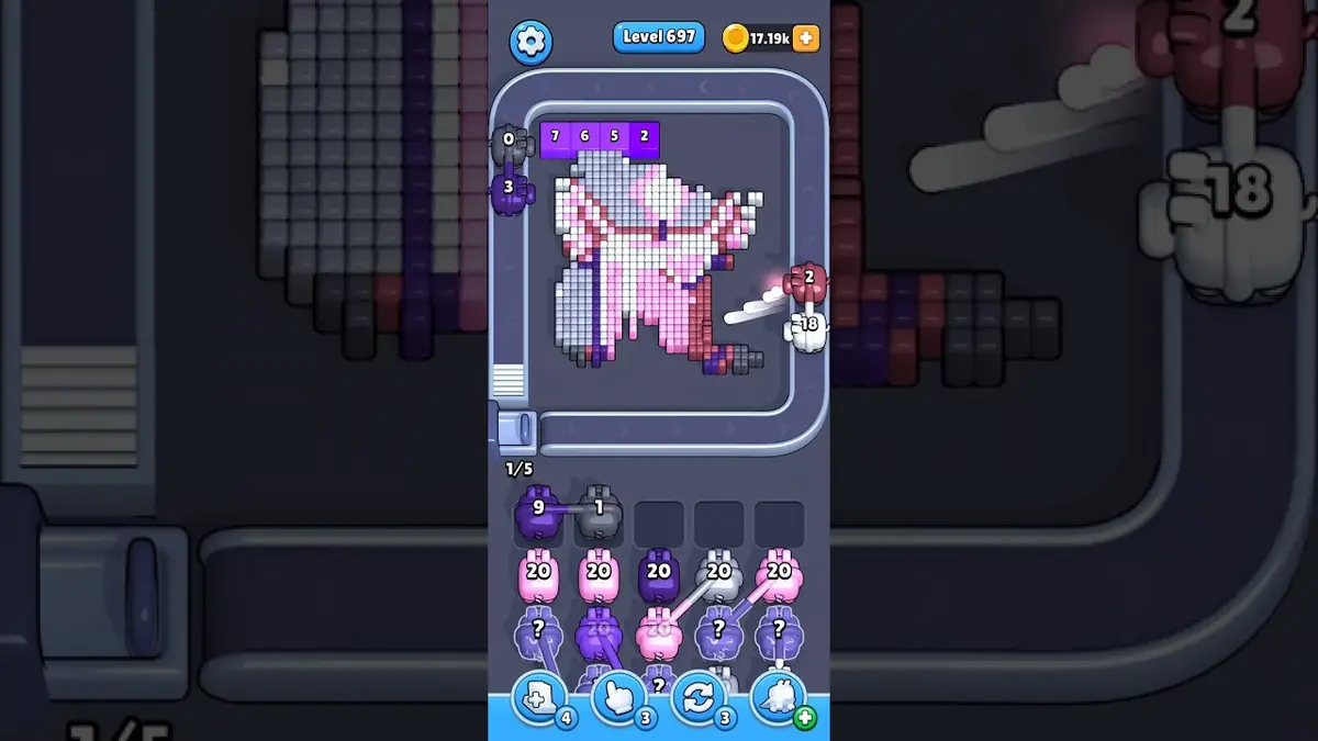 Pixel Flow Level 697 board preview
