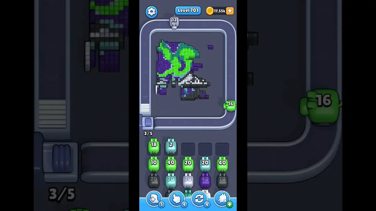 Pixel Flow Level 701 board preview