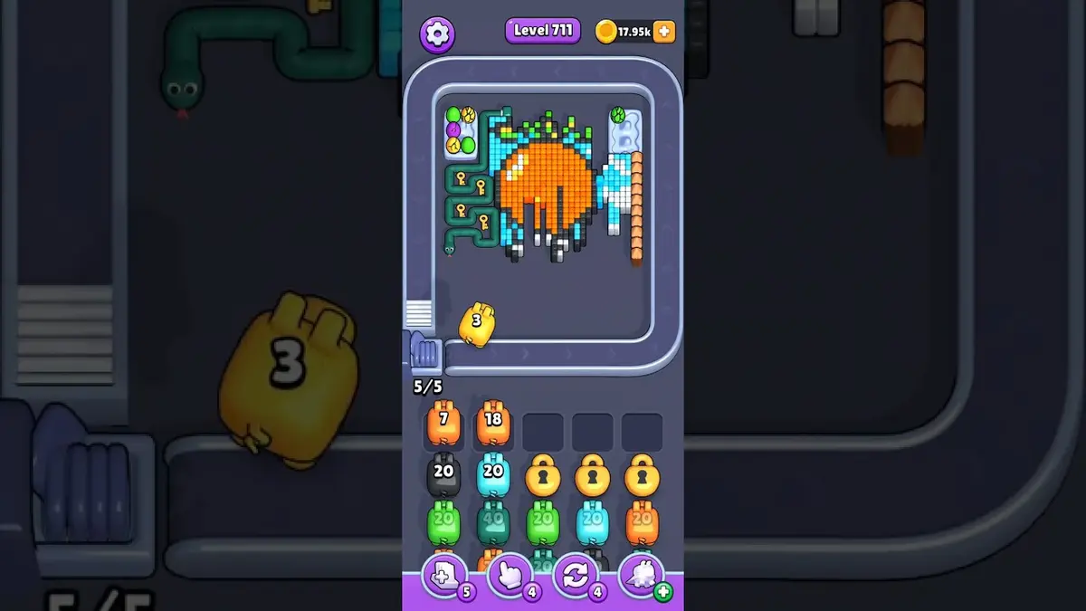 Pixel Flow Level 711 board preview