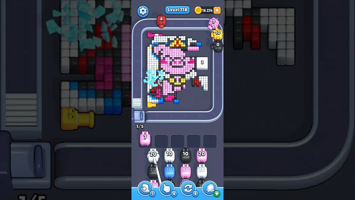 Pixel Flow Level 718 board preview