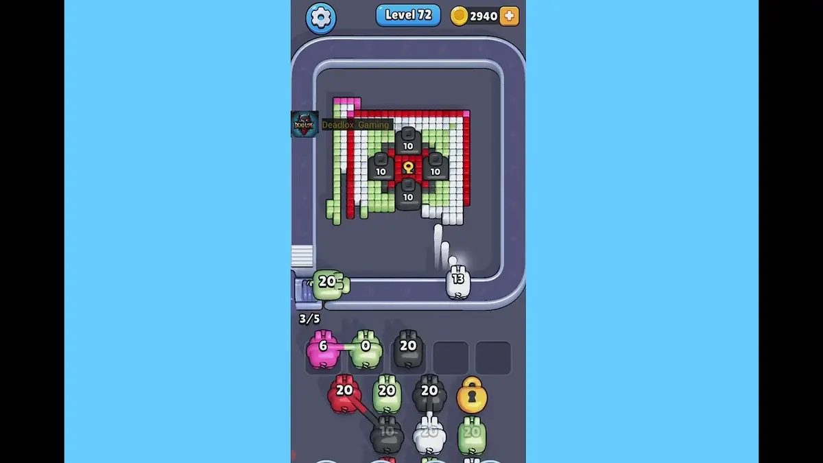 Pixel Flow Level 72 board preview