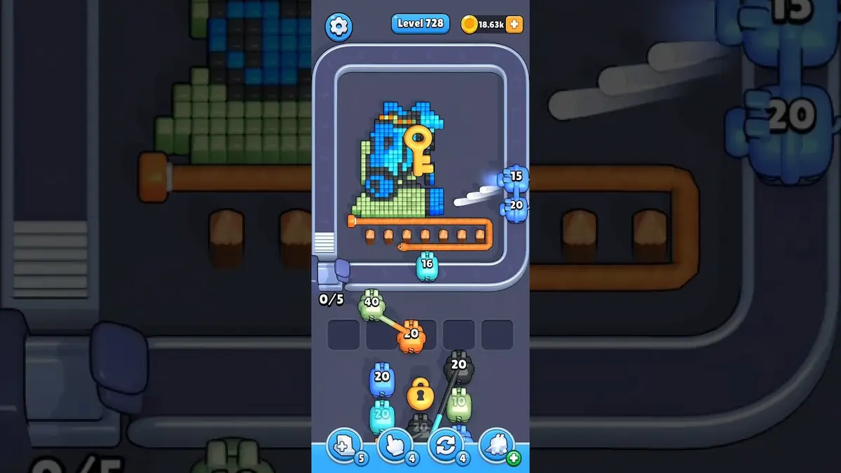 Pixel Flow Level 728 board preview