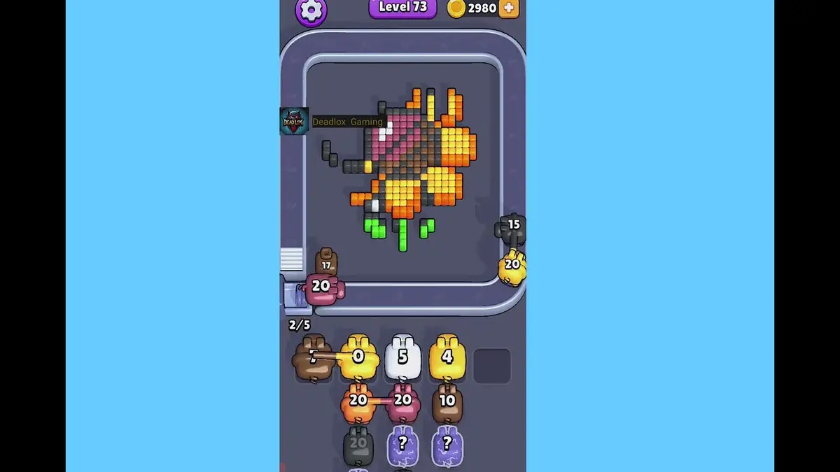 Pixel Flow Level 73 board preview