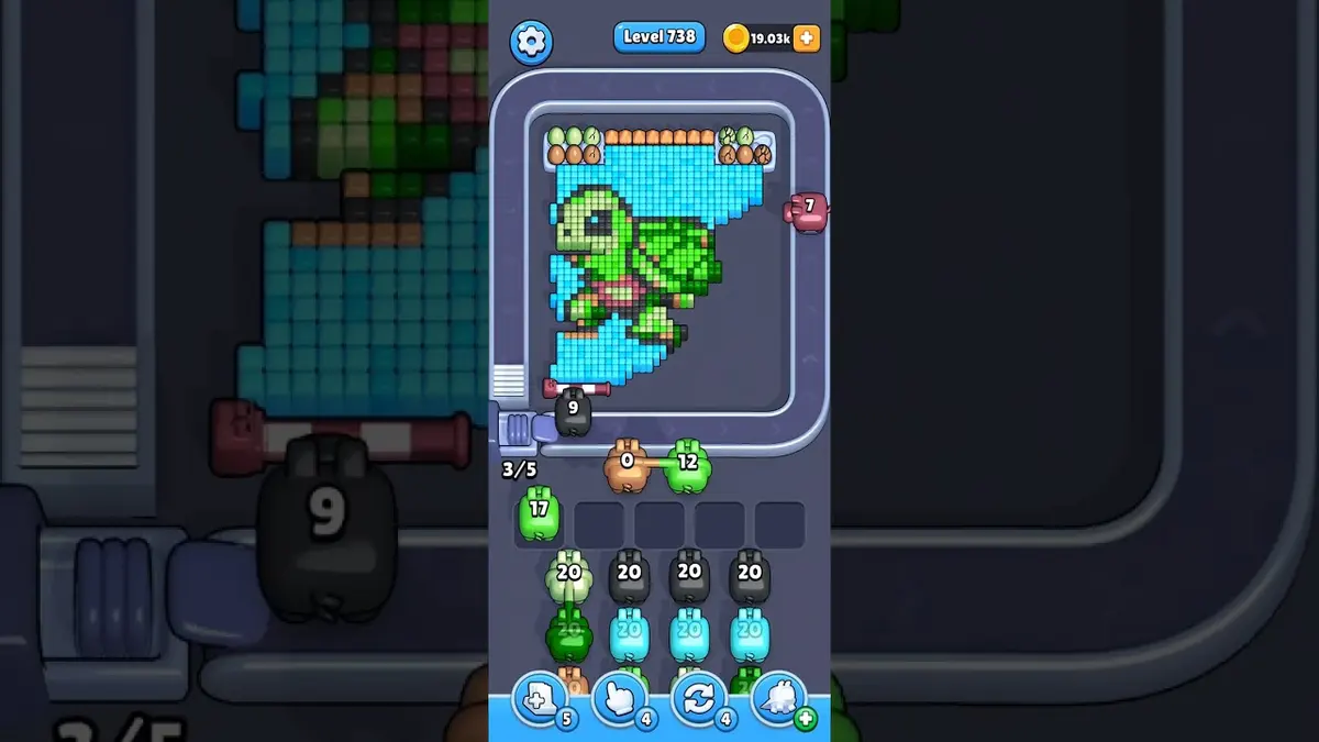 Pixel Flow Level 738 board preview