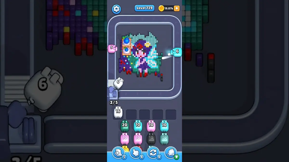 Pixel Flow Level 739 board preview