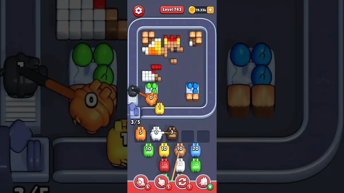 Pixel Flow Level 743 board preview