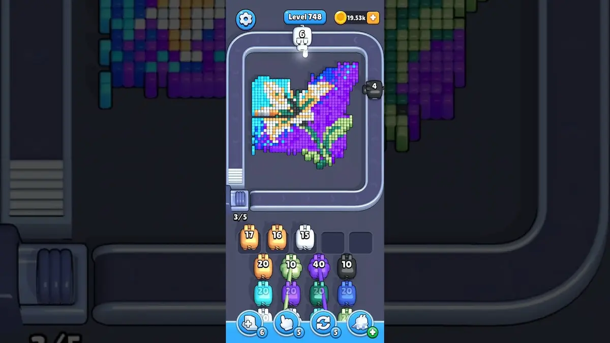 Pixel Flow Level 748 board preview