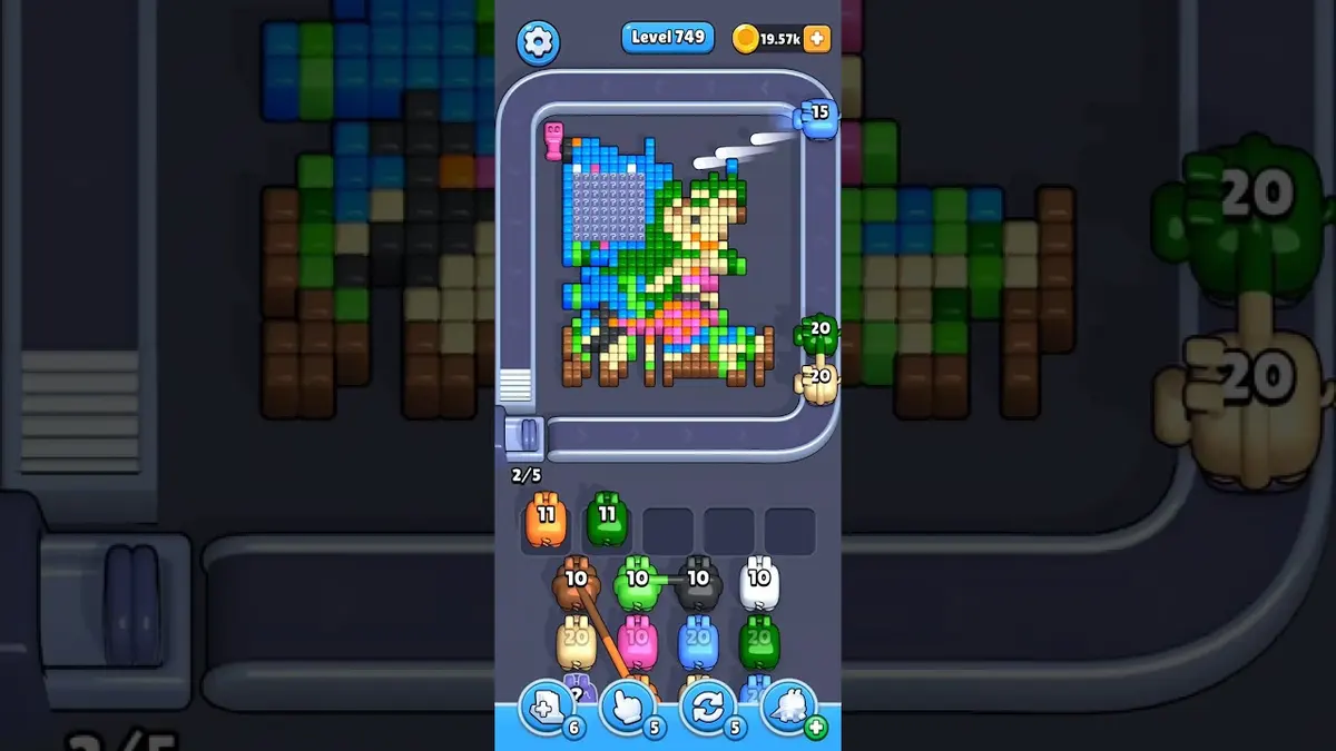 Pixel Flow Level 749 board preview