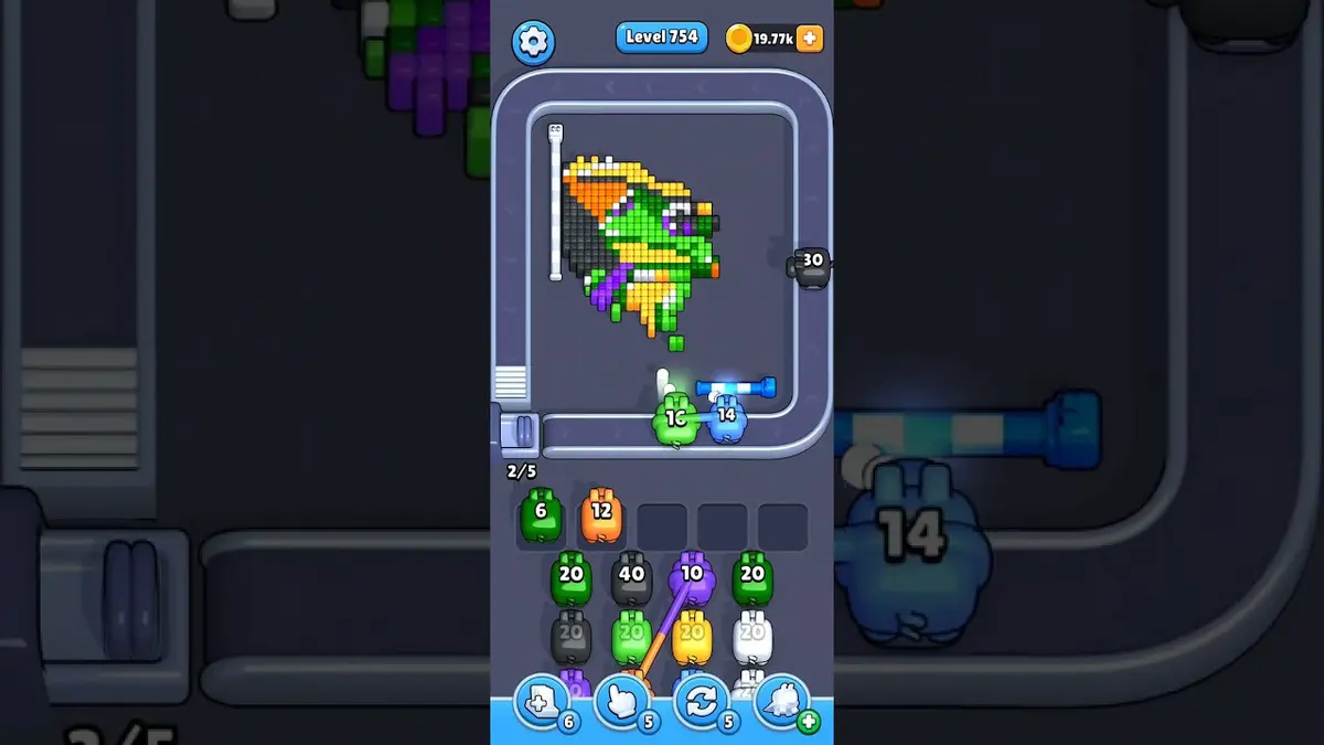 Pixel Flow Level 754 board preview