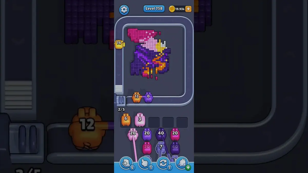 Pixel Flow Level 758 board preview