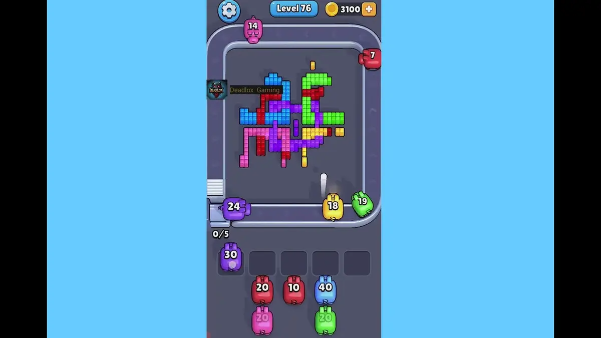 Pixel Flow Level 76 board preview