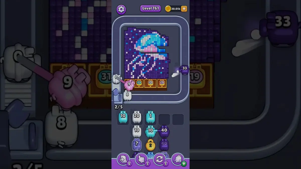 Pixel Flow Level 761 board preview
