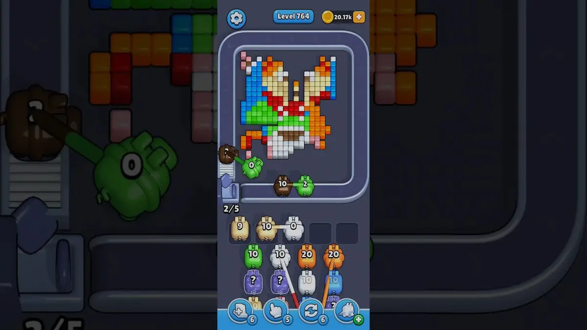Pixel Flow Level 764 board preview