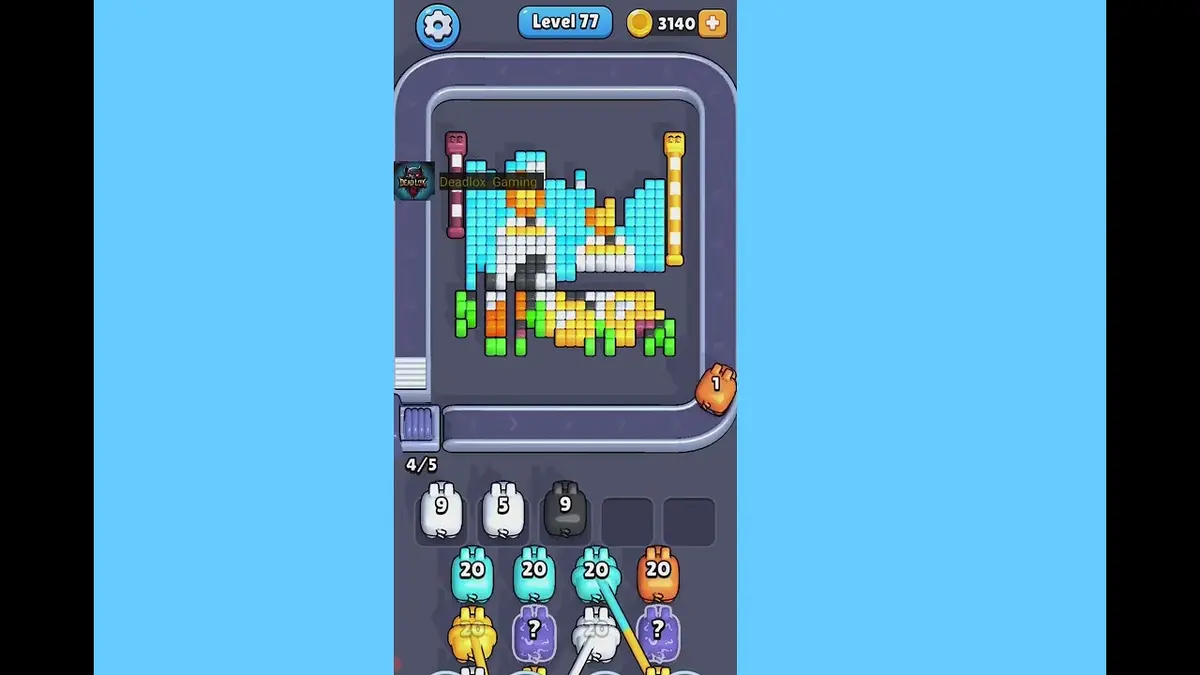 Pixel Flow Level 77 board preview