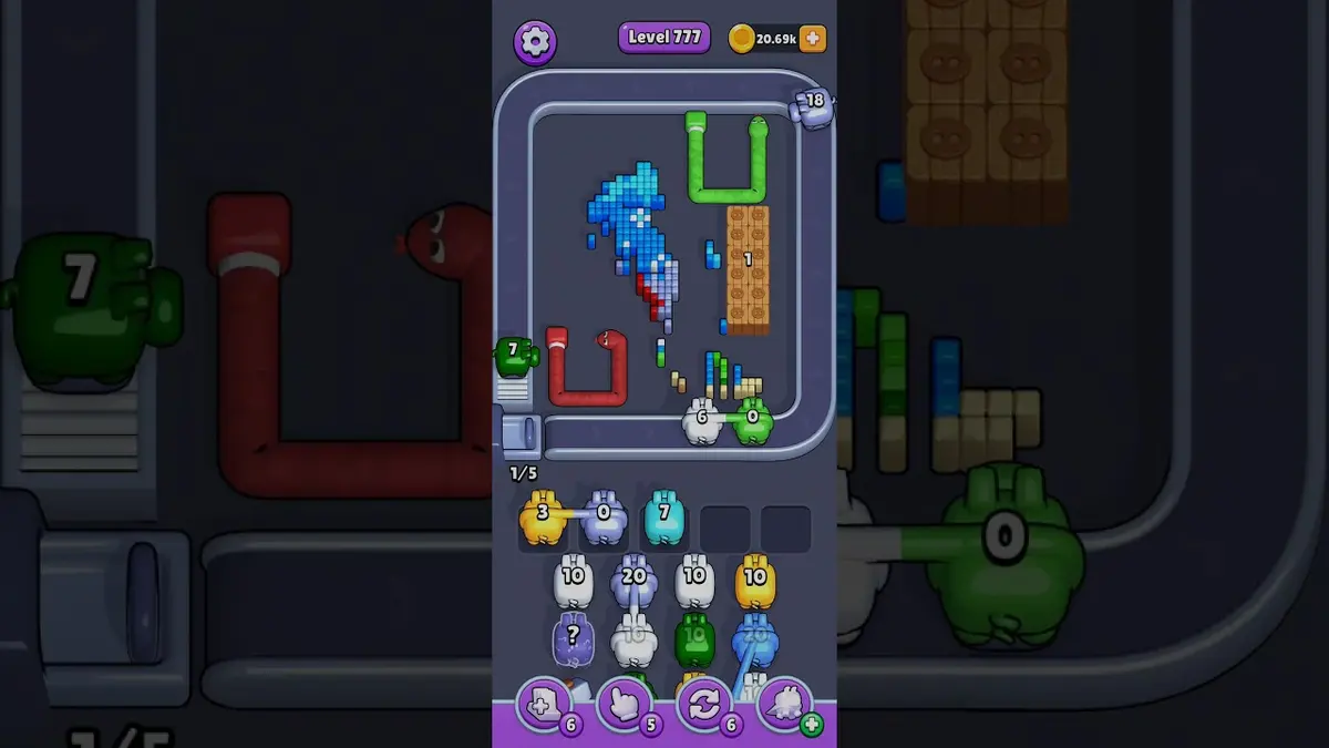 Pixel Flow Level 777 board preview