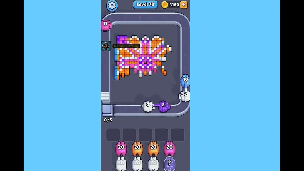 Pixel Flow Level 78 board preview