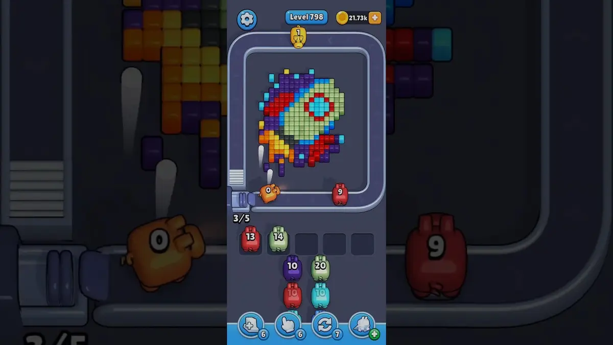 Pixel Flow Level 798 board preview