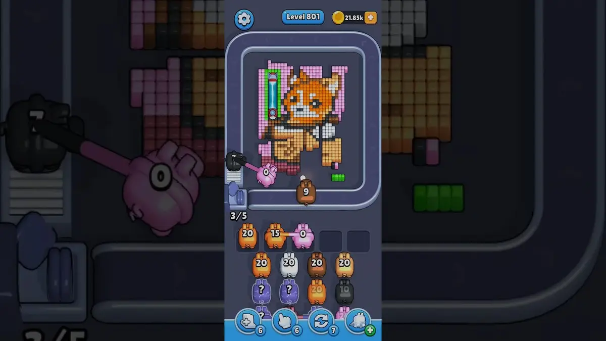Pixel Flow Level 801 board preview