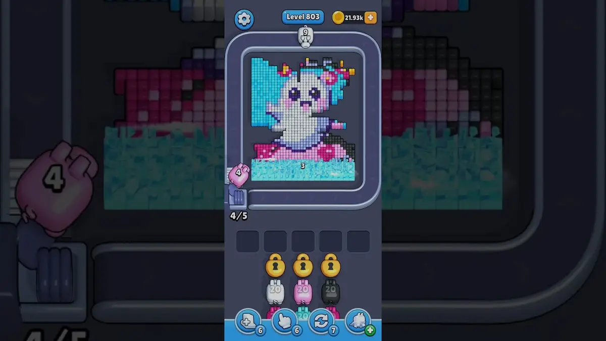 Pixel Flow Level 803 board preview