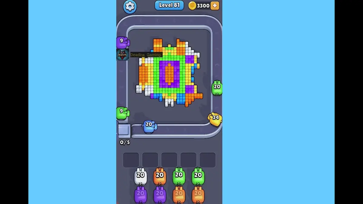 Pixel Flow Level 81 board preview