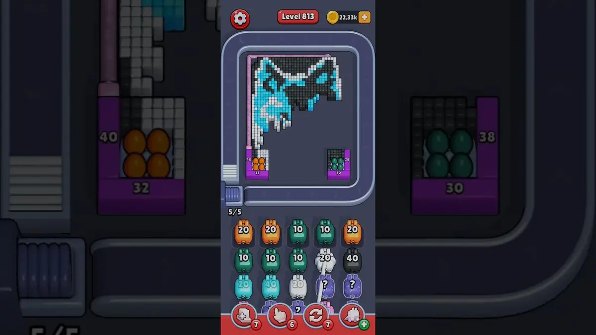 Pixel Flow Level 813 board preview