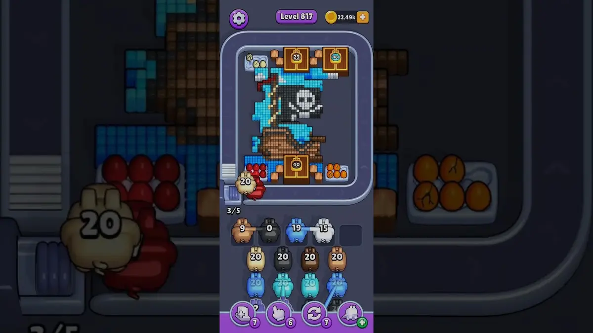 Pixel Flow Level 817 board preview