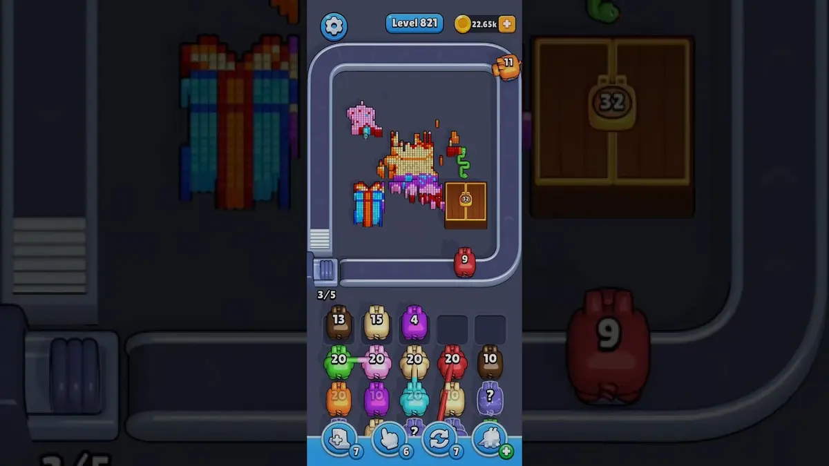 Pixel Flow Level 821 board preview