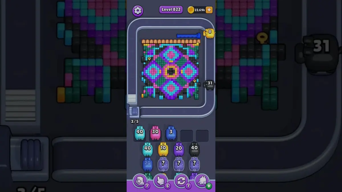 Pixel Flow Level 822 board preview