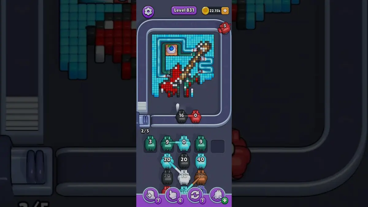Pixel Flow Level 831 board preview