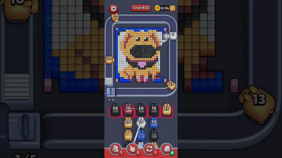 Pixel Flow Level 832 board preview