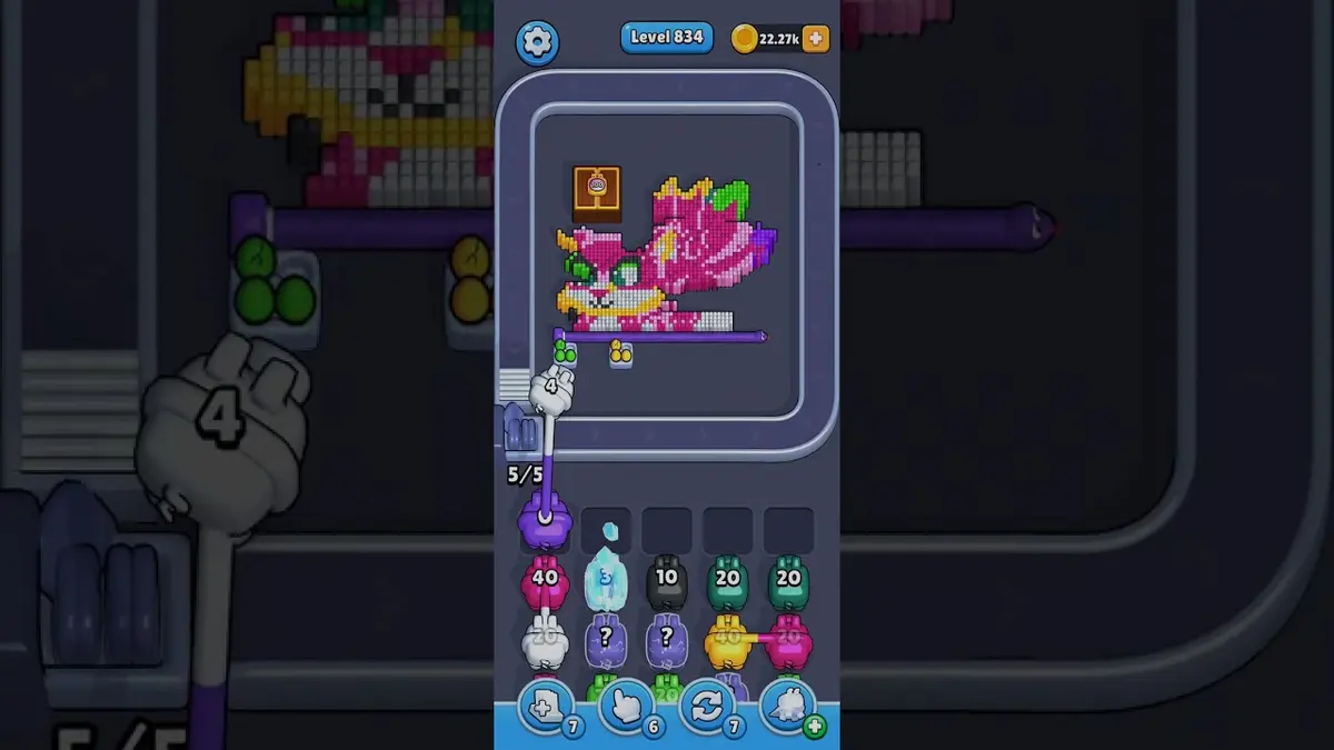 Pixel Flow Level 834 board preview