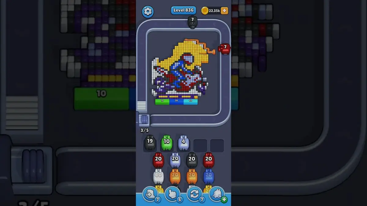 Pixel Flow Level 836 board preview