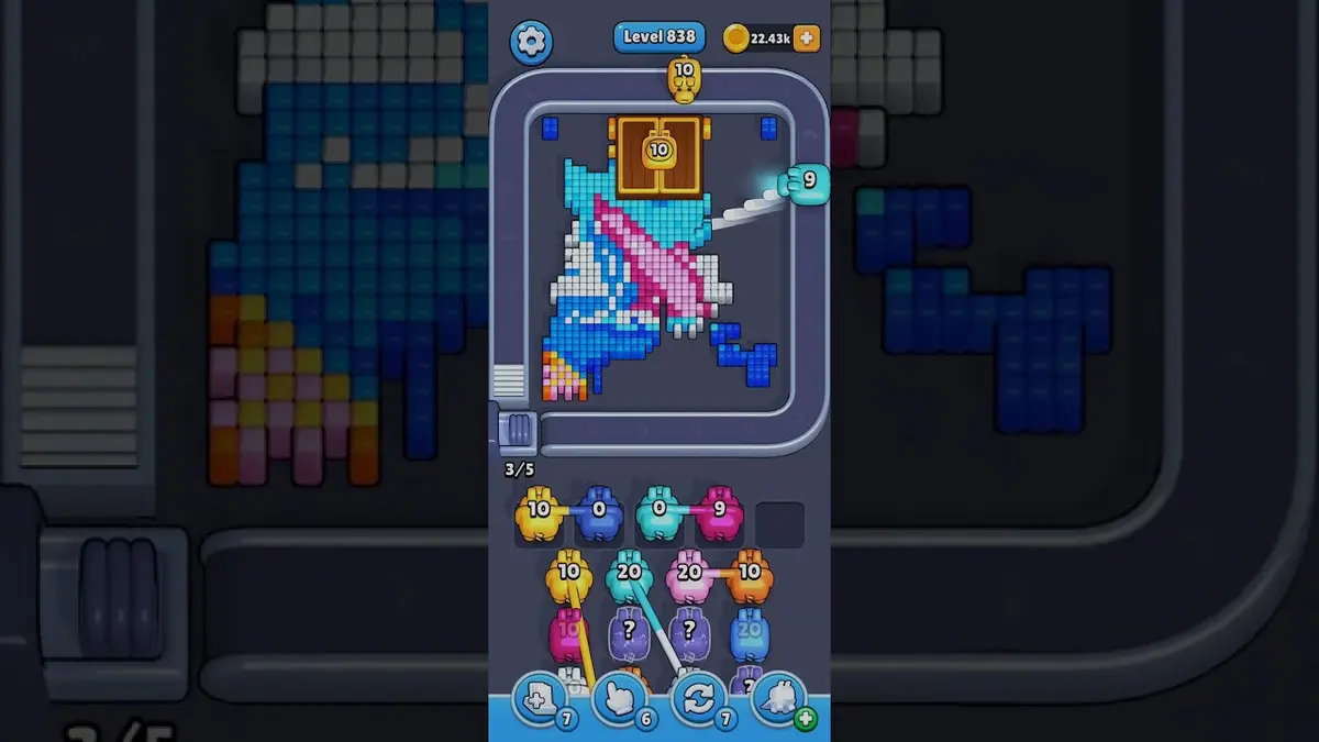 Pixel Flow Level 838 board preview