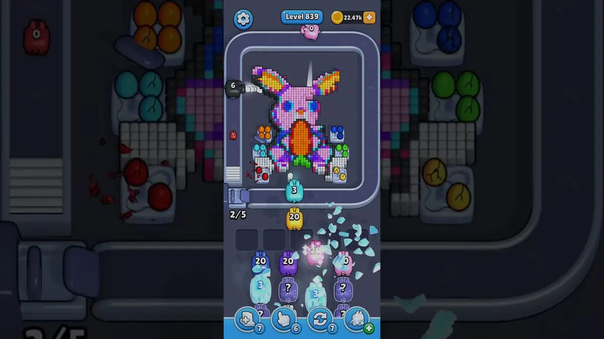 Pixel Flow Level 839 board preview