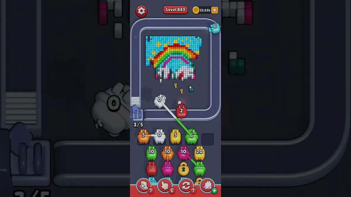 Pixel Flow Level 843 board preview