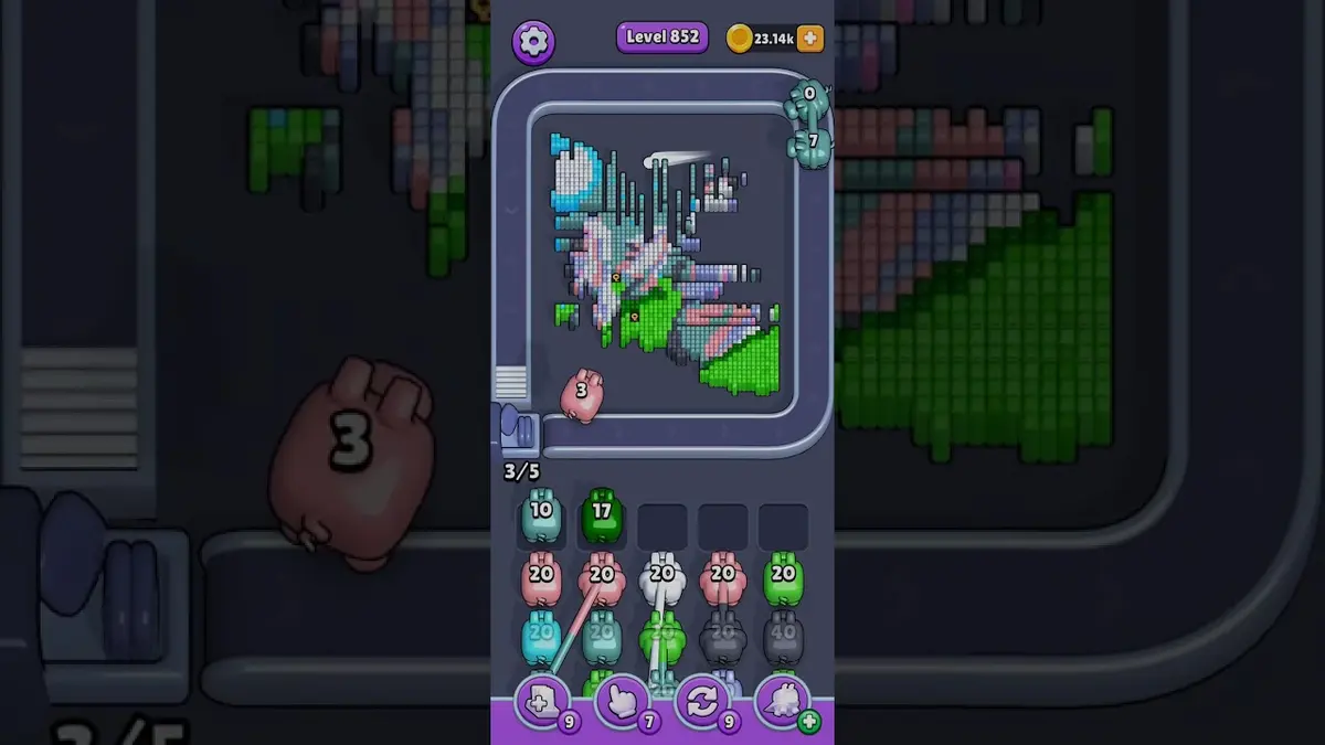 Pixel Flow Level 852 board preview