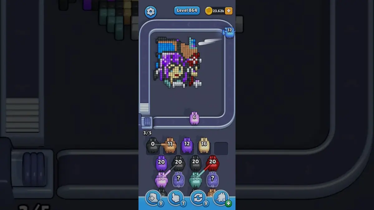 Pixel Flow Level 864 board preview