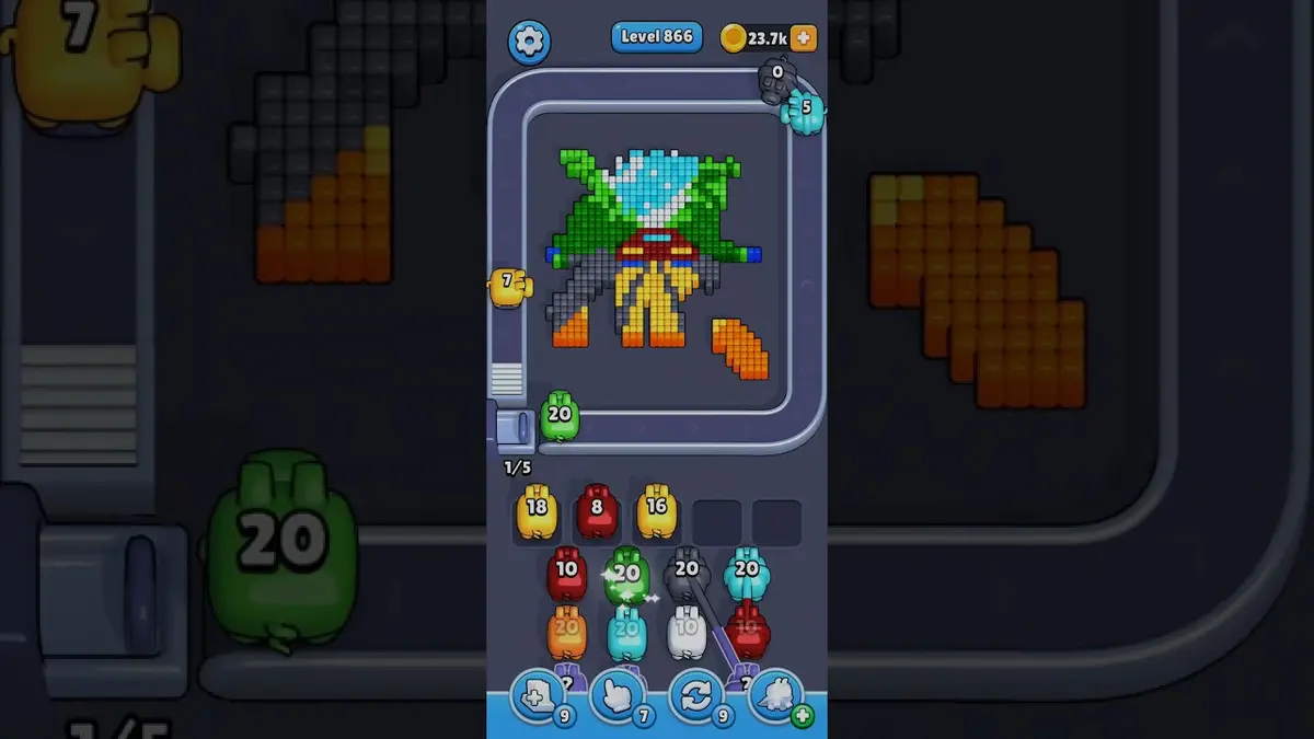 Pixel Flow Level 866 board preview