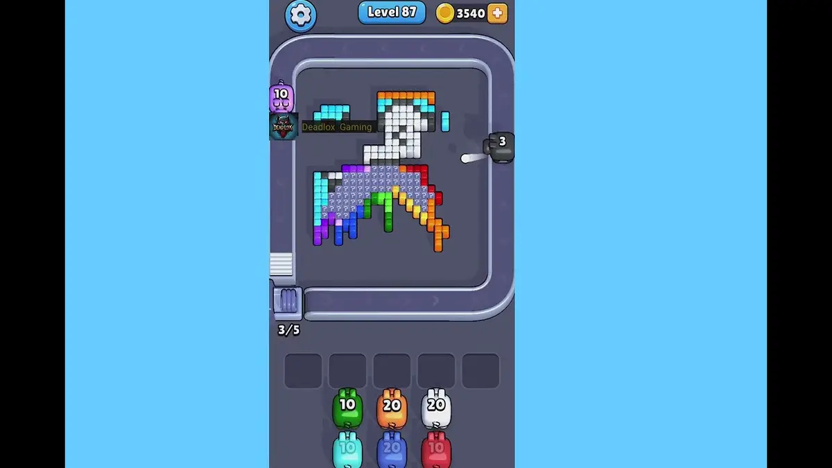 Pixel Flow Level 87 board preview