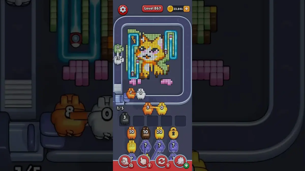 Pixel Flow Level 872 board preview