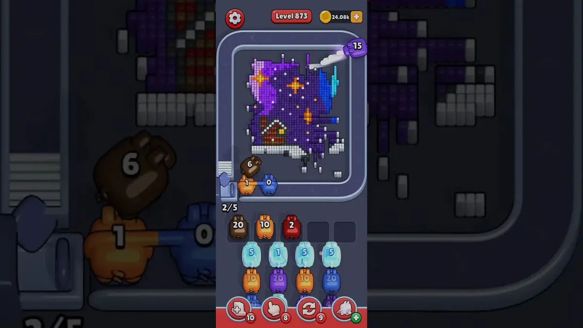 Pixel Flow Level 874 board preview
