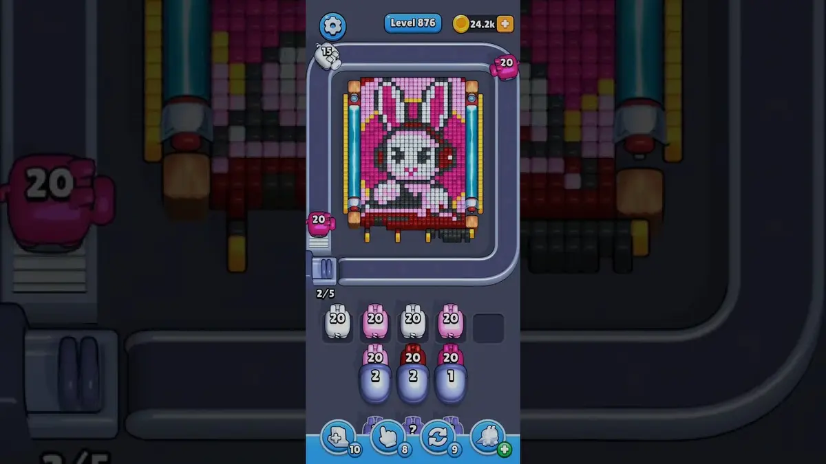 Pixel Flow Level 876 board preview