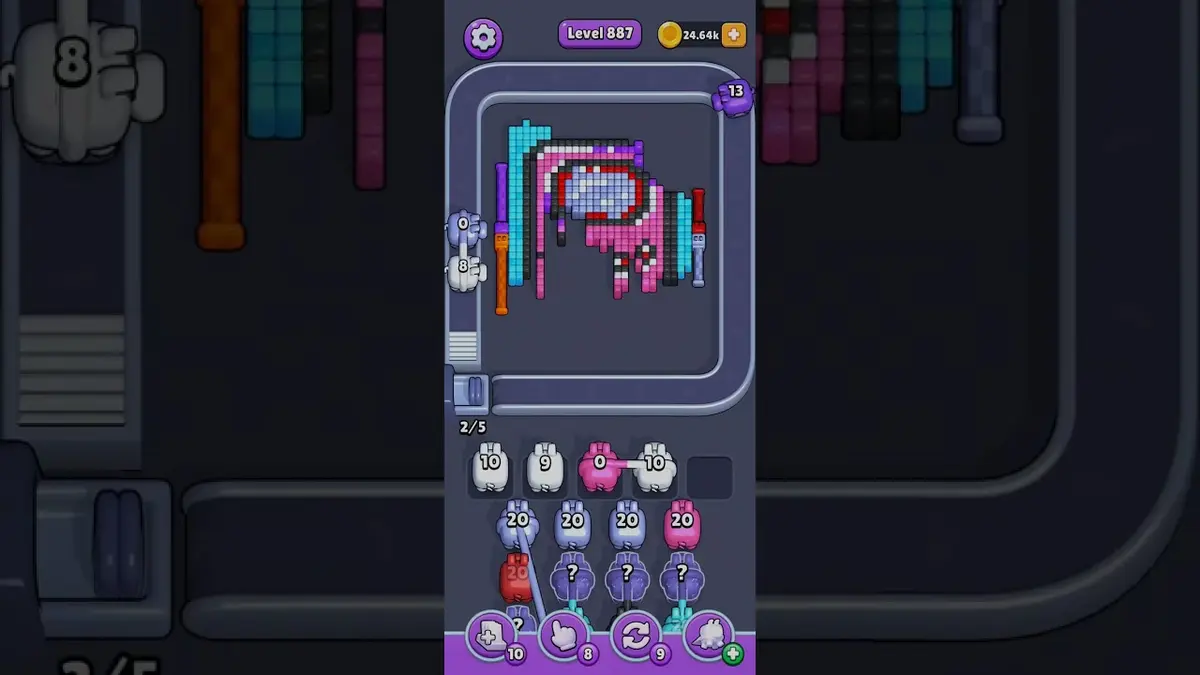 Pixel Flow Level 887 board preview