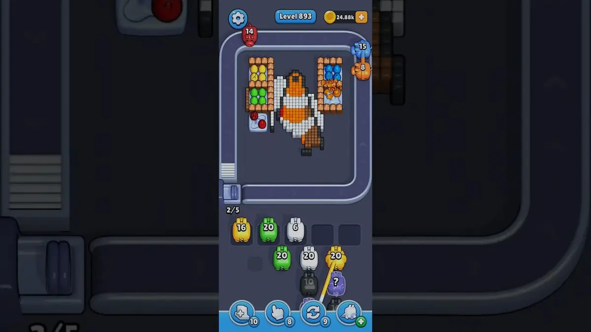 Pixel Flow Level 893 board preview