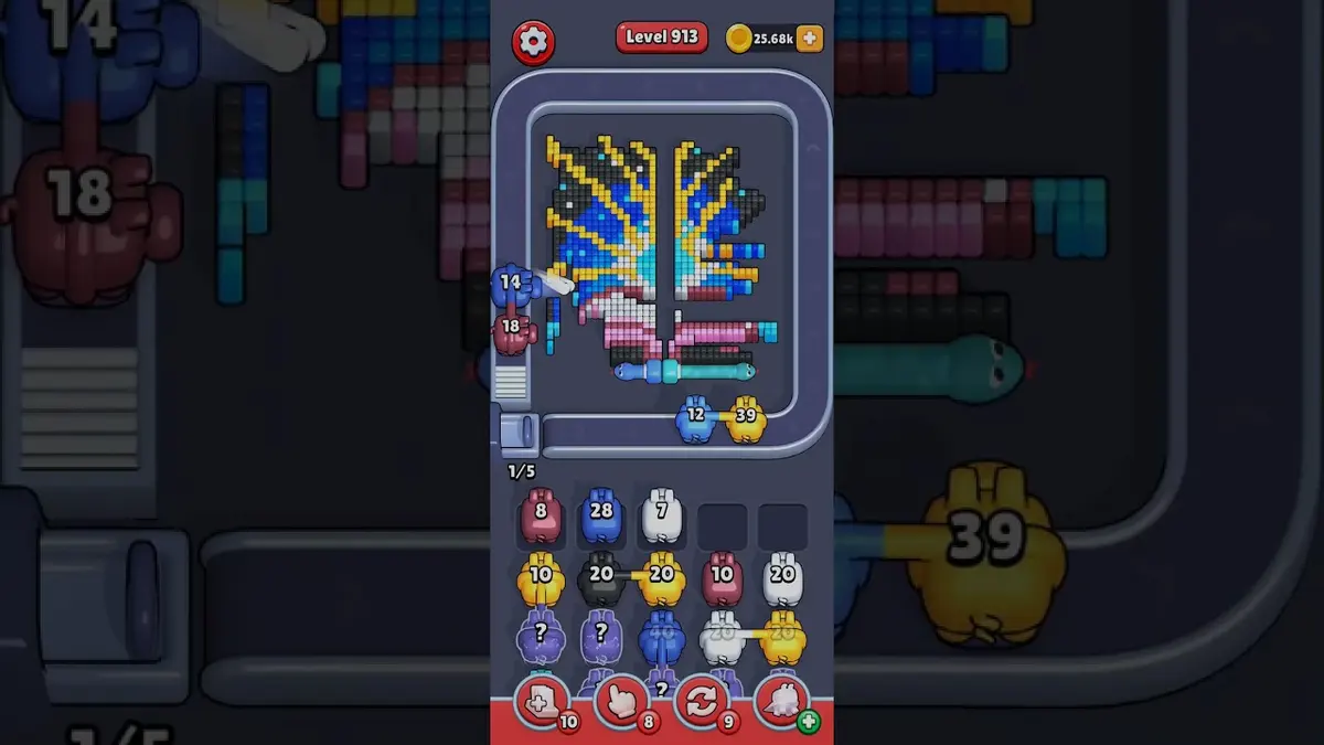 Pixel Flow Level 913 board preview