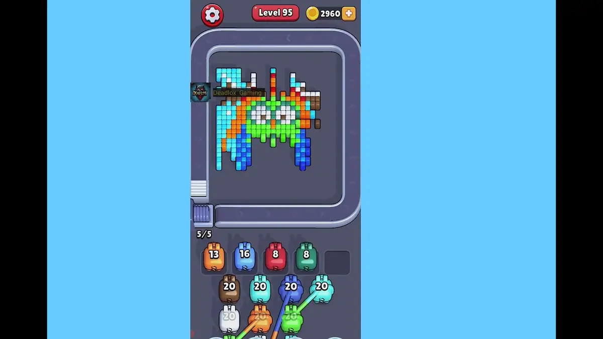 Pixel Flow Level 95 board preview